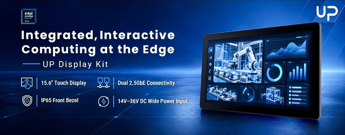 AAEON Expands UP Brand Portfolio with New UP Display Kit to Meet Edge Computing and HMI Needs